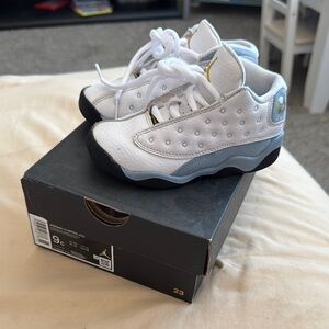 Jordan Kids White,blue & black Sneakers